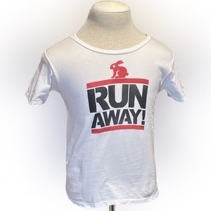 RUN AWAY Run DMC funny graffiti t-shirt Youth Small (6-8) Toddler